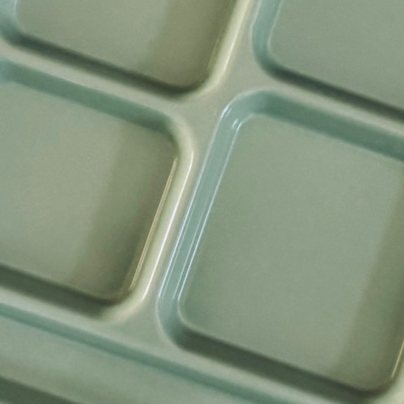 Pottery Barn Kids Cafeteria Trays Divided Food Trays Green Crafts Homeschool - Picture 9 of 10